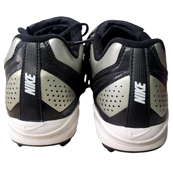 Nike Mens Power Channel Baseball Cleats Black Silver Size 8 - Picture 6 of 7